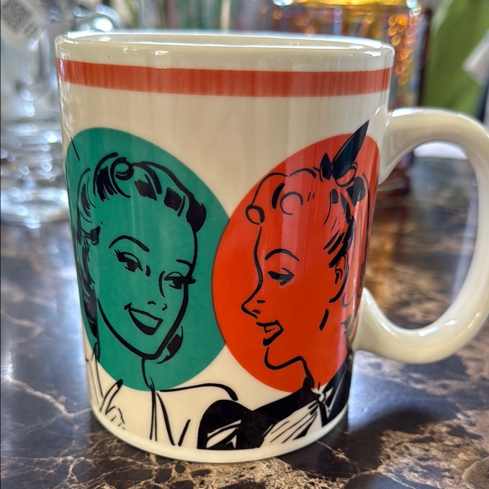 P Graham Dunn Retro Style Ceramic Mug with Vintage Design